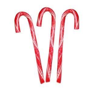 Zuckerstange Strawberry Cream, gebogen