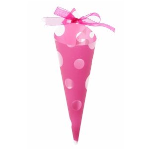 Zuckertüte Retro, fuchsia, 6 St.