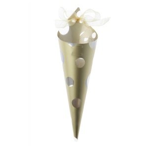 Zuckertüte Retro, gold, 6 St.