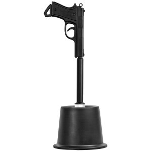 Zum Abschuss bereit: Pistolen-Klobürste