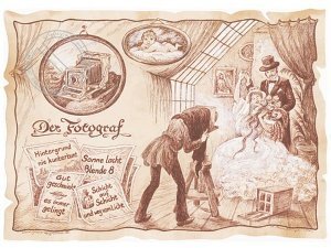 Zunftbild Fotograf auf Antikpapier im A4