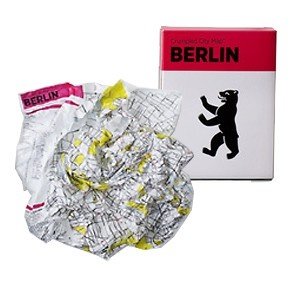 Zusammenknüllbarer Stadtplan ´Crumpled C