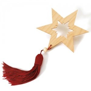 _ ZWEIGSTECKER Baumschmuck mit Quaste