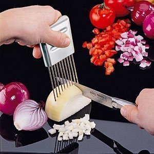 Zwiebel-Halter aus Edelstahl