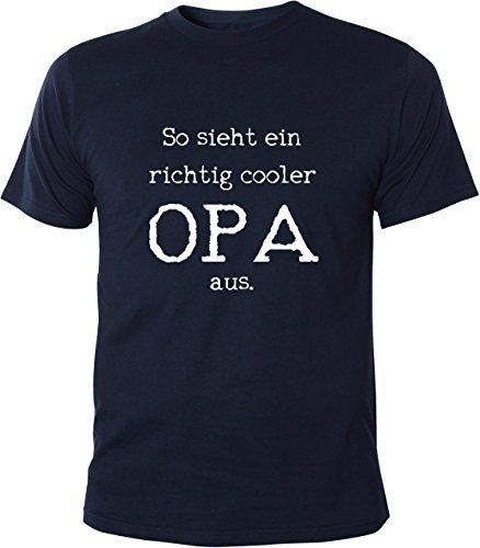  T-Shirt So Sieht ein Richtig Cooler Opa Aus