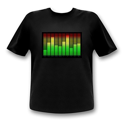 10-Kanal Equalizer LED T-Shirt