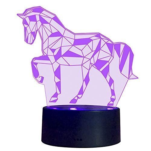 3D Illusion Nachtlampe Pferd