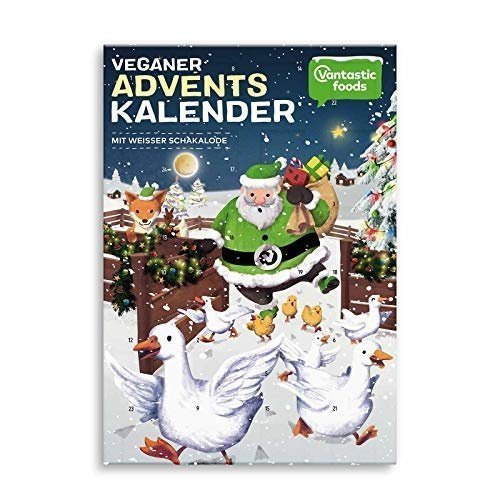 Adventskalender vegan weiße Schokolade