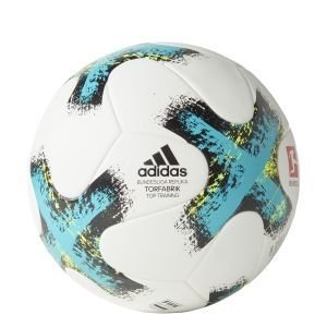 adidas Torfabriktrain Fußball Spielball, White/Eneblu/Black/Sy, 5