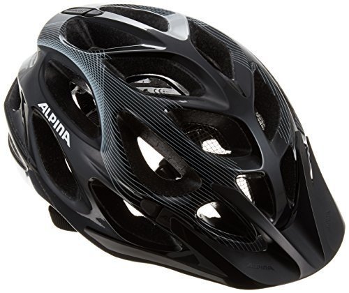 Alpina Unisex Radhelm Mythos 2.0, black-white lines, 57-62cm, A9672.3.20