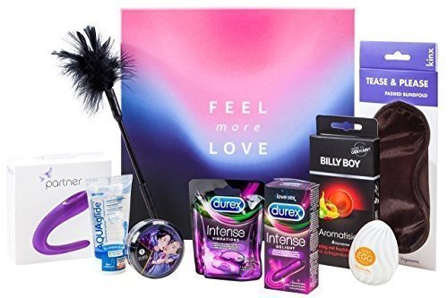 Amazon Erotik Geschenkbox - Feel more Love - limitierte Edition mit 9 ausgewählten Toys für Paare 