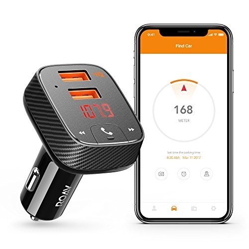 Anker Roav Bluetooth FM Transmitter mit Auto Finder Auto Ladegerät 24W/4.8A, SmartCharge Car Kit F2