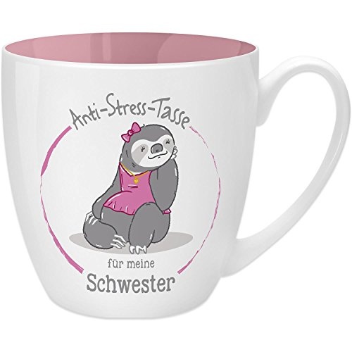 Anti-Stress Tasse für die Schwester