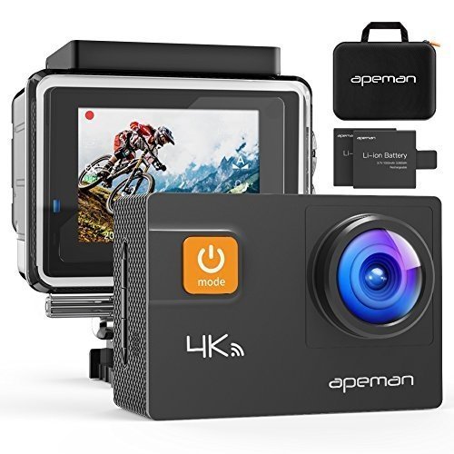 APEMAN Action Kamera WIFI sports cam 4K camera 20MP Ultra Full HD Unterwasserkamera Helmkamera wasse