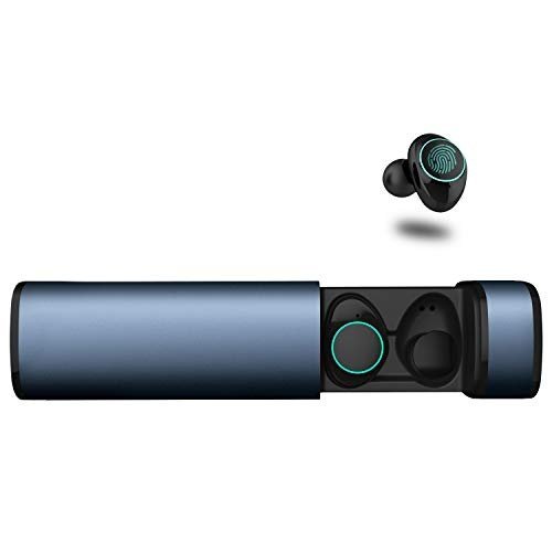 Arbily Mini Bluetooth Kopfhörer Kabellos In Ear True Wireless Earbuds mit Portable Mini Ladebox,Blu