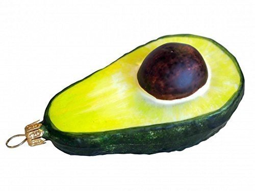 Avocado Avokado Glas Christbaumschmuck Deko Adventskranz Baumschmuck