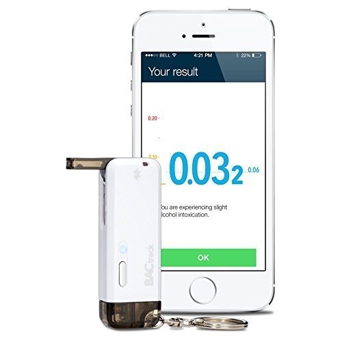 BACTRACK VIO Smartphone Schlüsselanhänger Alkoholtester für iPhone und Android Geräte