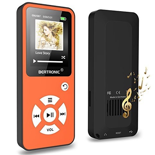 BERTRONIC BC01 Royal MP3-Player, 16 GB ★ Bis 100 Stunden Wiedergabe ★ Radio | Portabler Player m