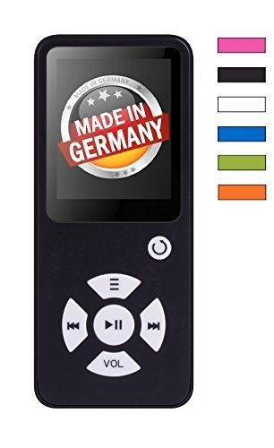 BERTRONIC Made in Germany BC01 Royal MP3-Player mit Kopfhörer ★ Bis 100 Stunden Wiedergabe ★ Ra