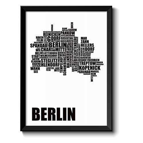 Berlin Karte mit Berliner Stadtbezirke