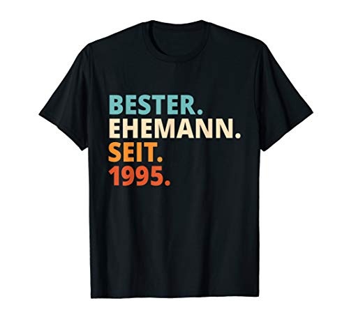 Bester Ehemann Seit 1995 Silberhochzeit T-Shirt