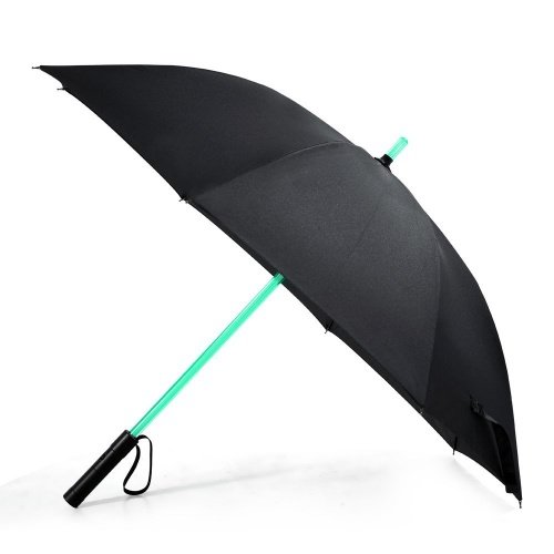 Bestkee LED Schwert Regenschirm Laserschwert mit 7 Farben und Integrierter Light Taschenlampe (Schwa