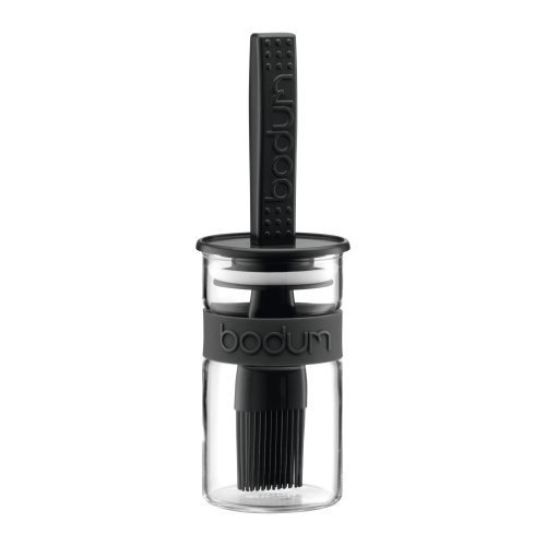 Bodum BISTRO Marinadenglas mit Pinsel (Luftdichter Verschluss, Geschirrspülergeeignet, 0,25 liters)