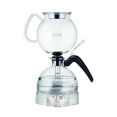 Bodum ePEBO Elektrischer vakuum kaffeebereiter, 8 Tassen, 1.0 L, 1000 W, Transparent