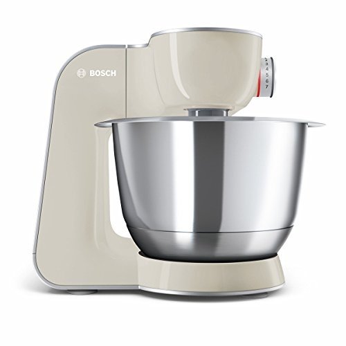 Bosch MUM58L20 CreationLine Küchenmaschine (1000 Watt, 3,9 Liter, Edelstahl-Rührschüssel, Durchla