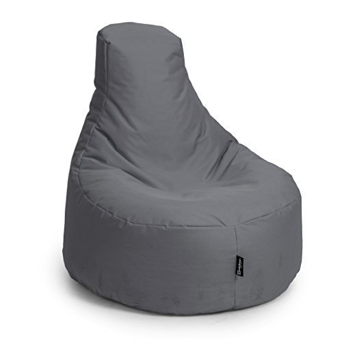 BuBiBag Gamer Kissen Lounge Sitzsack Sessel original Sitzkissen In & Outdoor geeignet fertig befüll