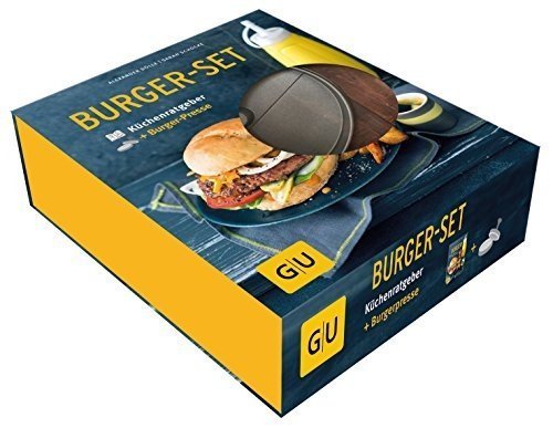 Burger-Set: mit antihaftbeschichteter Burgerpresse aus Aluguss (GU BuchPlus)