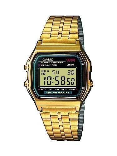 Casio Collection Unisex-Uhr Digital mit Edelstahlarmband – A159WGEA-1EF