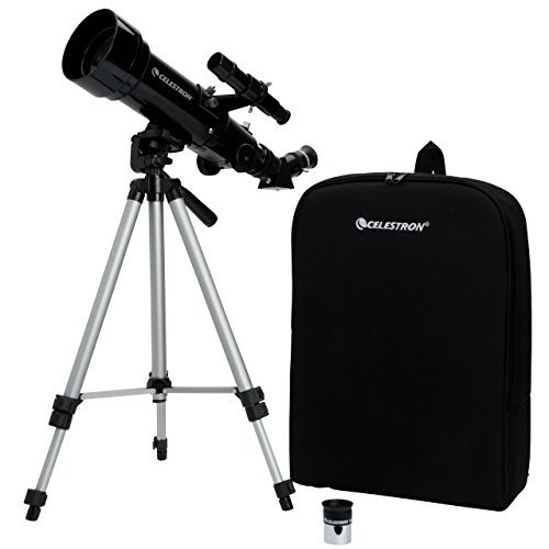 Celestron TravelScope 70 Teleskop 70/400 Reiseteleskop mit praktischem Rucksack und leichtem Alumini