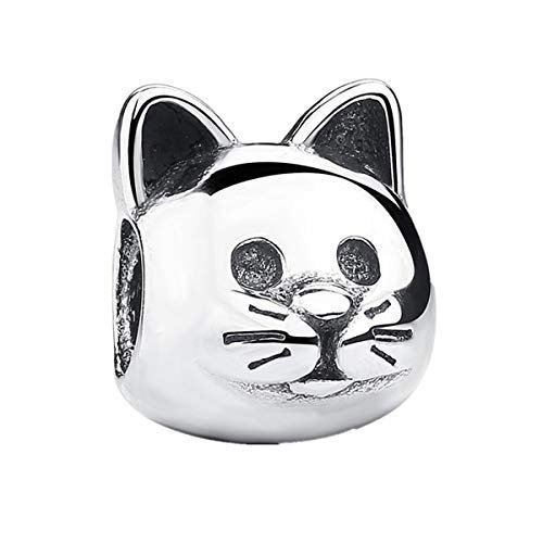 Charm-Anhänger Katze Sterling-Silber 925