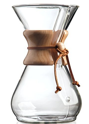 Chemex Kaffeekaraffee mit Holzhals - 8 Tassen