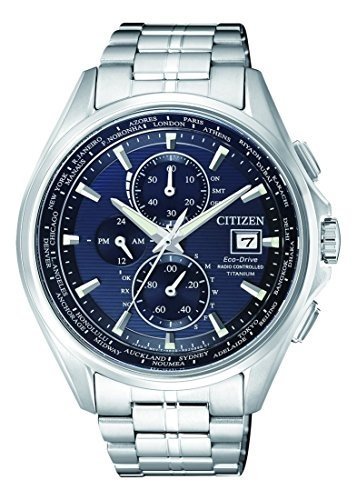 Citizen Herren Chronograph Quarz Uhr mit Titan Armband AT8130-56L