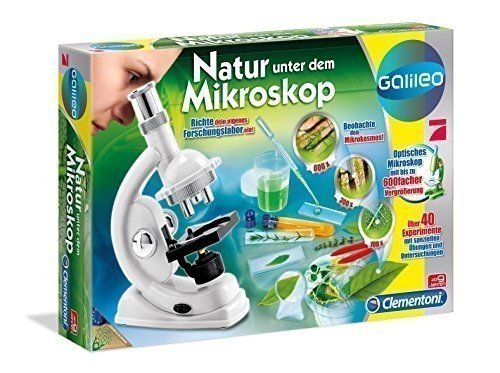 Clementoni 69804 - Natur unter dem Mikroskop, Galileo Experimentierkasten