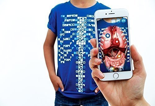 Curiscope Virtuali-Tee | Lehrreiches Augmented-Reality-T-Shirt | Erwachsene M