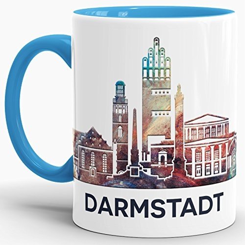 Darmstadt-Tasse "Skyline" - Kaffeetasse / Silhouette / Souvenir / Städte-Tasse / Cup / Mug / Becher