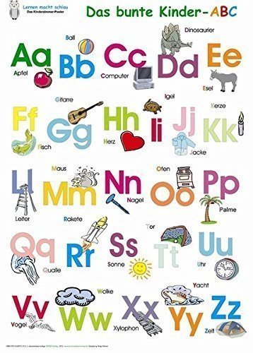 Das bunte Kinder-ABC Poster