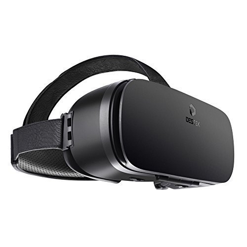 DESTEK V4 VR Brille, 103° FOV, Augen Schonendes HD Virtual Reality mit Touch-Taste/Schalter für iP