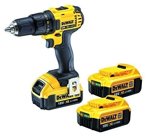 DeWalt XR 4 Ah Akku-Bohrschrauber DCD780M3 / Akkubohrer mit 2-Gang-Vollmetallgetriebe & LED-Arbeitsl