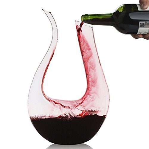 Dekantierer,Smaier 1200ml Karaffe Wein Belüfter Dekanter Aerator Set Dekantiergefäß Wein Geschenk