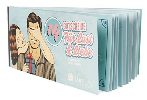 Deluxe Gutscheinheft 14 Gutscheine für Lust & Liebe, erotische Geschenkidee für Paare, Verwöhngut