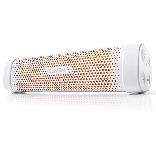 Denon DSB100WTEM Envaya Mini tragbarer Bluetooth Lautsprecher (NFC, AUX-Eingang, Mikrofon für Freis