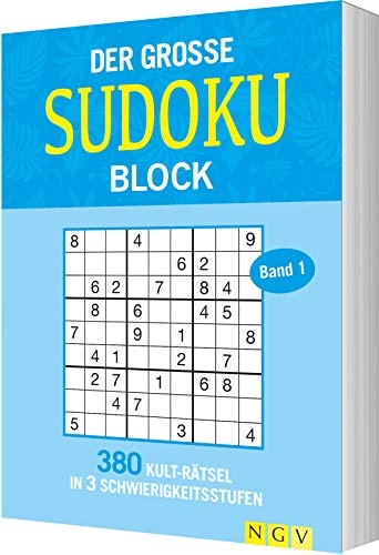 Der große Sudokublock Band 1: 380 Kulträtsel in 3 Schwierigkeitsstufen