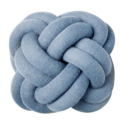 DesignHouseStockholm Knot Kissen, blau waschbar bei 30°C 30x30x15cm