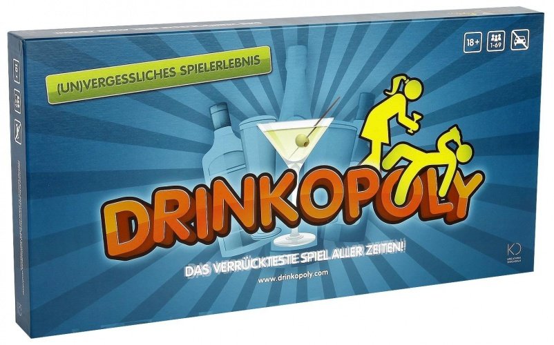 Drinkopoly - Gesellschaftsspiel mit verschiedensten Trinkaufgaben