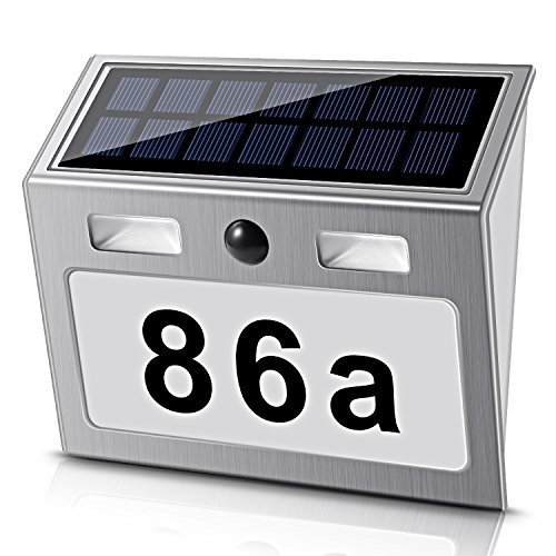ECHTPower Solar beleuchtete Hausnummer