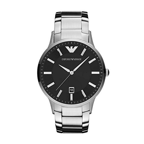 Emporio Armani Herren-Uhren schwarz/silber, AR2457